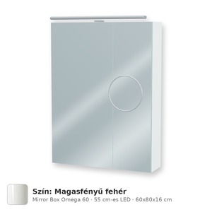 Tboss Mirror Box Omega 60 tükrös felsőszekrény, 2 ajtós