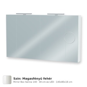 Tboss Mirror Box Senna 140 tükrös felsőszekrény, 2 ajtós