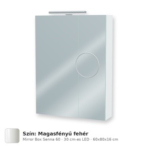 Tboss Mirror Box Senna 60 tükrös felsőszekrény, 2 ajtós