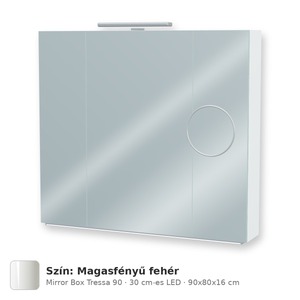 Tboss Mirror Box Tressa 90 tükrös felsőszekrény, 2 ajtós
