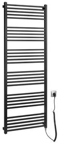 Sapho METRO-E elektromos radiátor, 600x1620 mm, 800 W, matt fekete (ME616B)