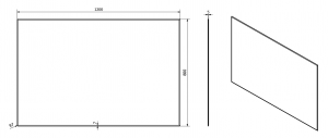 Accord Tükör fazettával 120x80