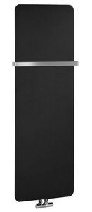 Sapho TABELLA fürdőszobai radiátor, 370x1190 mm, 417 W, matt fekete (MI1139)