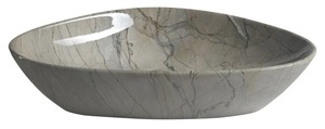 DALMA kerámiamosdó, 58,5x39x14cm, szürke márvány (MM213)
