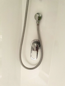 Chrome Mixer & Shower Set - Adjustable Rail with Hand Shower