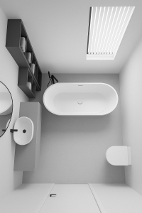 Inspiro Design Milazzo Compact szabadonálló akril kád