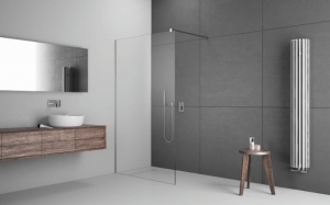 Radaway Modo New Black III Walk-in fekete zuhanyfal