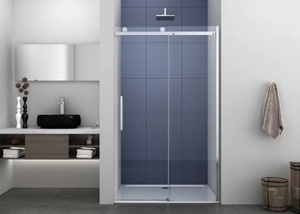 Sanotechnik ELEGANCE tolóajtó épített zuhanyfülkéhez (8 mm) 120 cm (N120U)