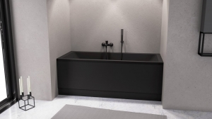 POLYSAN COUVERT NIKA előlap, 170x52cm, matt fekete (72848.21)