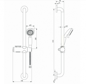 VITAL 3-FUNCTION SHOWER SET