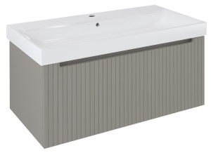 Sapho NELIO STRIP mosdótartó szekrény, 2 fiókkal,96,5x44x49cm, agila