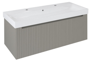 Sapho NELIO STRIP mosdótartó szekrény, 2 fiókkal,116,5x44x49cm, agila
