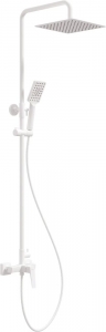 BLUR - Esőztető zuhanyfej, zuhany csapteleppel - fehér