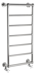 UNO retro fürdőszobai radiátor 493x951mm, 415 W, polírozott inox (NR816)