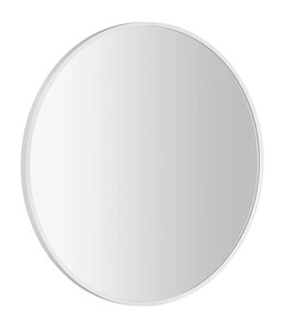 Sapho NOTION kerek keretes tükör, átm. 60 cm, matt fehér