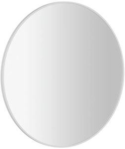 Sapho NOTION kerek keretes tükör, átm. 80 cm, matt fehér