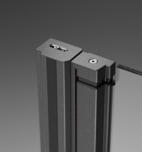 Radaway Nes Brushed GunMetal DWJ I szálcsiszolt fegyvermetál zuhanyajtó