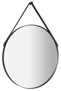 Sapho ORBITER kerek tükör akasztóval, átm. 70 cm, matt fekete