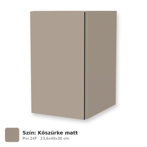 Tboss Pixi 24F felső szekrény tükör fölé, világítás nélkül, Kőszürke matt
