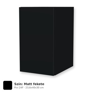Tboss Pixi 24F felső szekrény tükör fölé, világítás nélkül, Matt fekete