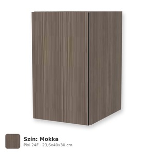 Tboss Pixi 24F felső szekrény tükör fölé, világítás nélkül, Mokka