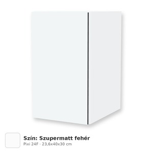 Tboss Pixi 24F felső szekrény tükör fölé, világítás nélkül, Szupermatt fehér