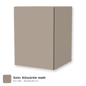 Tboss Pixi 30F felső szekrény tükör fölé, világítás nélkül, Kőszürke matt