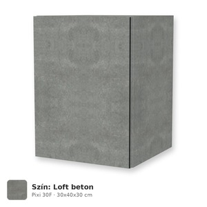 Tboss Pixi 30F felső szekrény tükör fölé, világítás nélkül, Loft beton