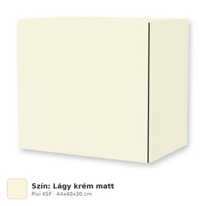 Tboss Pixi 45F felső szekrény tükör fölé, világítás nélkül, Lágy krém matt