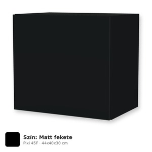 Tboss Pixi 45F felső szekrény tükör fölé, világítás nélkül, Matt fekete