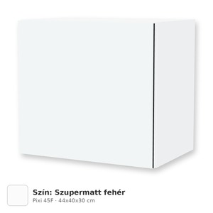 Tboss Pixi 45F felső szekrény tükör fölé, világítás nélkül, Szupermatt fehér
