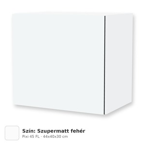 Tboss Pixi 45 FL felső szekrény világítással és jelenlétérzékelővel, Szupermatt fehér