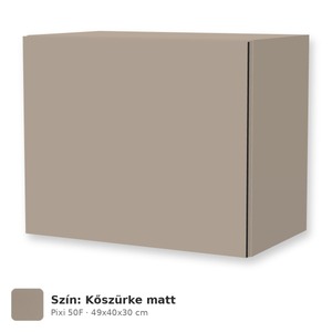 Tboss Pixi 50F felső szekrény tükör fölé, világítás nélkül, Kőszürke matt