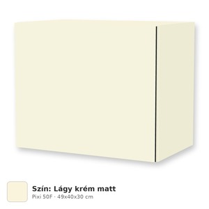 Tboss Pixi 50F felső szekrény tükör fölé, világítás nélkül, Lágy krém matt