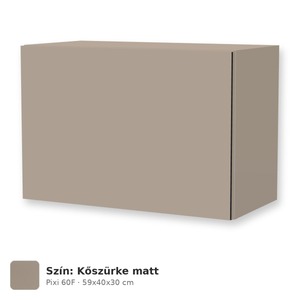 Tboss Pixi 60F felső szekrény tükör fölé, világítás nélkül, Kőszürke matt
