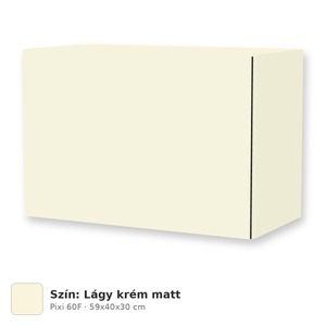 Tboss Pixi 60F felső szekrény tükör fölé, világítás nélkül, Lágy krém matt