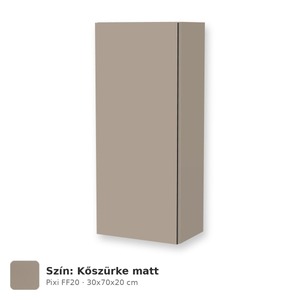 Tboss Pixi FF20 fali felső kiegészítő szekrény, Kőszürke matt
