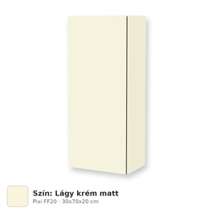 Tboss Pixi FF20 fali felső kiegészítő szekrény, Lágy krém matt