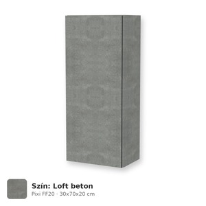 Tboss Pixi FF20 fali felső kiegészítő szekrény, Loft beton