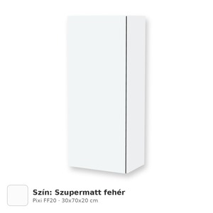 Tboss Pixi FF20 fali felső kiegészítő szekrény, Szupermatt fehér