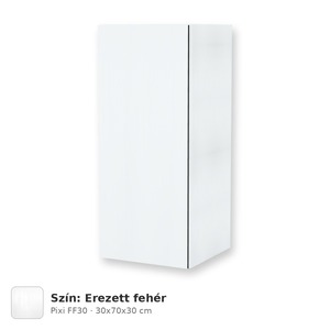 Tboss Pixi FF30 fali felső kiegészítő szekrény, Erezett fehér