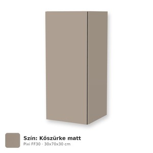 Tboss Pixi FF30 fali felső kiegészítő szekrény, Kőszürke matt