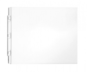 POLYSAN PLAIN 90, oldallap, 90x59cm, fehér (72714)