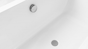 POLYSAN kád le- és túlfolyó, bovdenes, 1000mm, átm.:72mm, króm (71854)