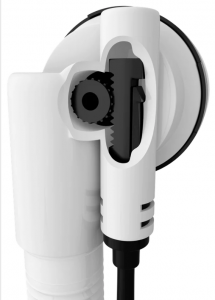 POLYSAN kád le- és túlfolyó, bovdenes, 600mm, átm.:72mm, matt fekete (71850.21)