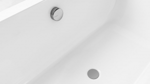 POLYSAN kád le- és túlfolyó, bovdenes, 800mm, átm.:72mm, króm