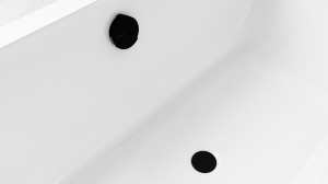 POLYSAN kád le- és túlfolyó, kádtöltővel, bovdenes, 1000mm, átm.:72mm, matt fekete (71855.21)