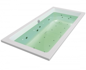 POLYSAN CHROMO PLANE felár akril kádba, 8 RGB LED