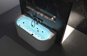 POLYSAN CHROMO PLANE felár akril kádba, 8 RGB LED