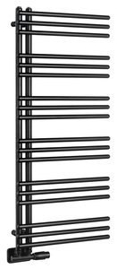 Aqualine POSEIDON fürdőszobai radiátor, 450x1140 mm, 379 W, matt fekete (PS411B)